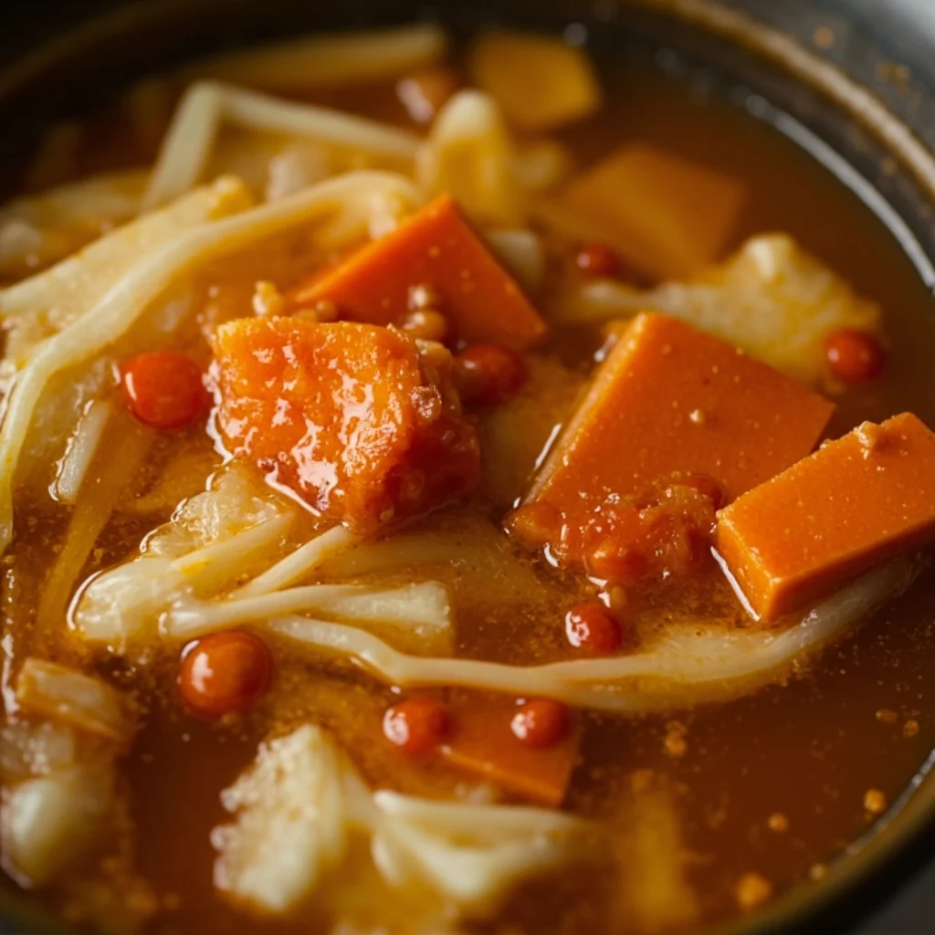 حساء الفطر الثلجي واليقطين