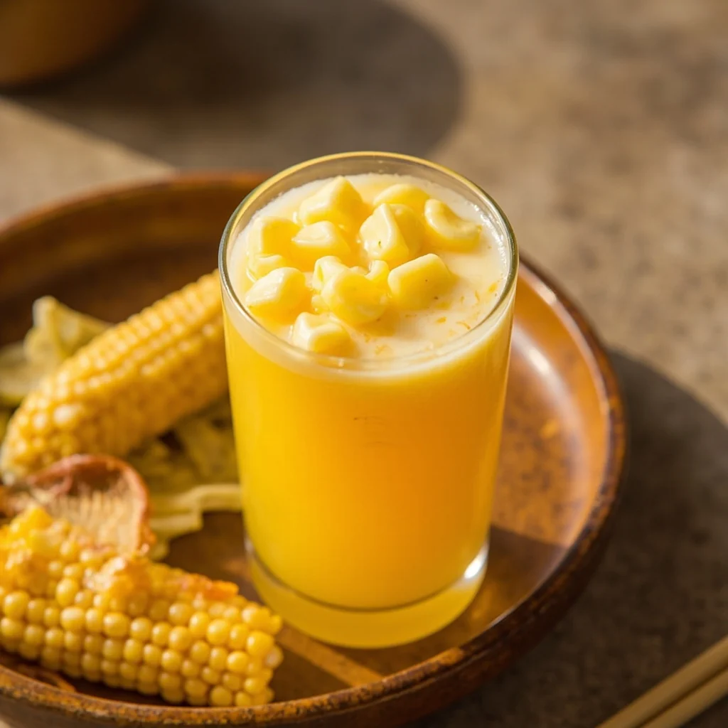 Jus de maïs crémeux sucré