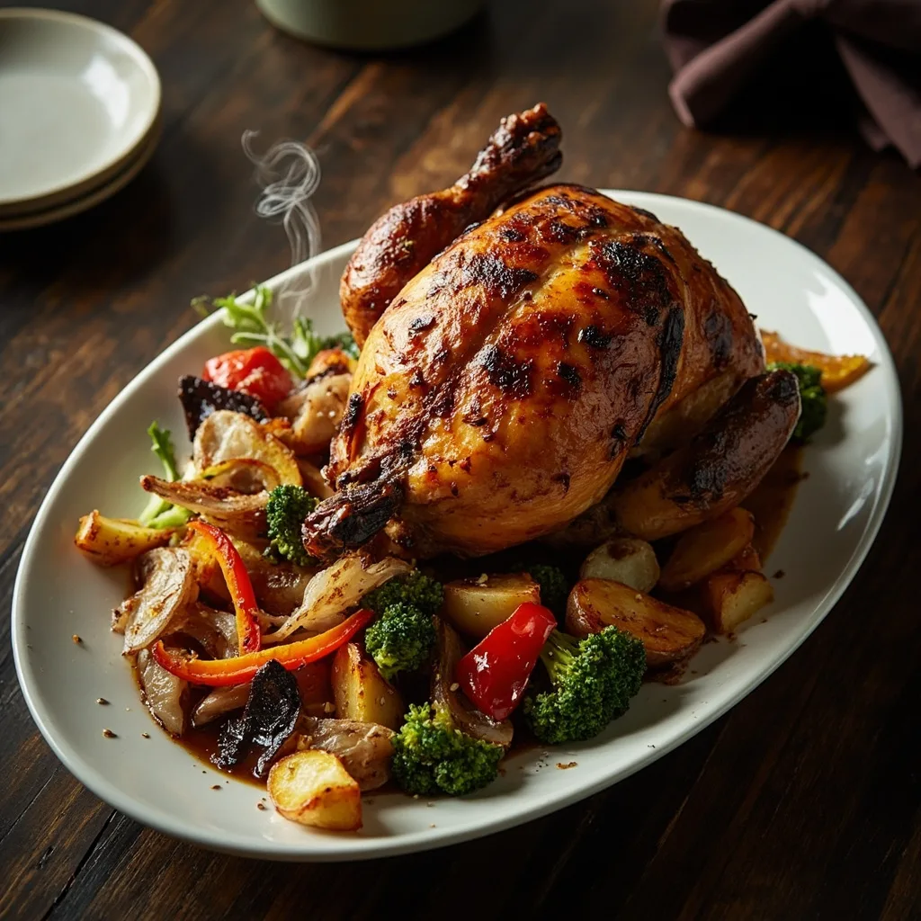 Homemade Crispy Roast Chicken