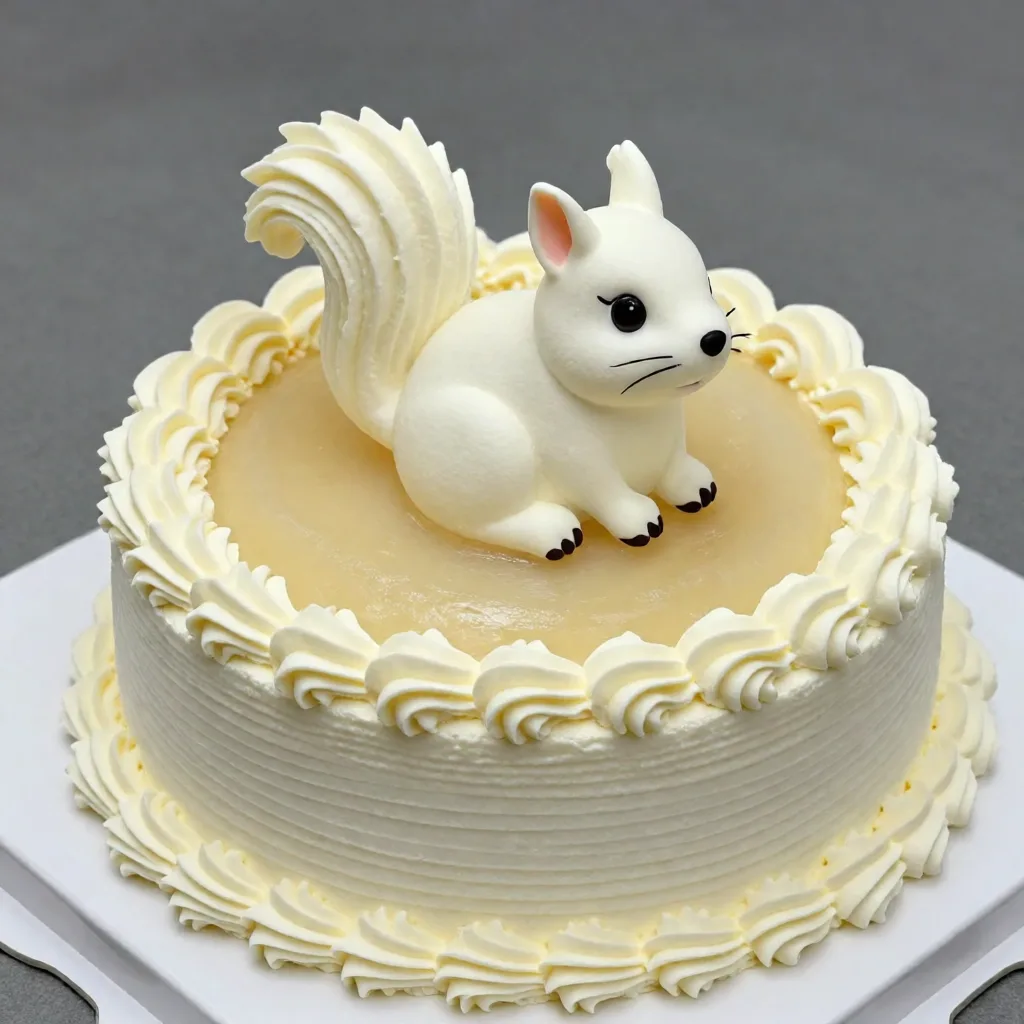 Décoration de gâteau à l’écureuil