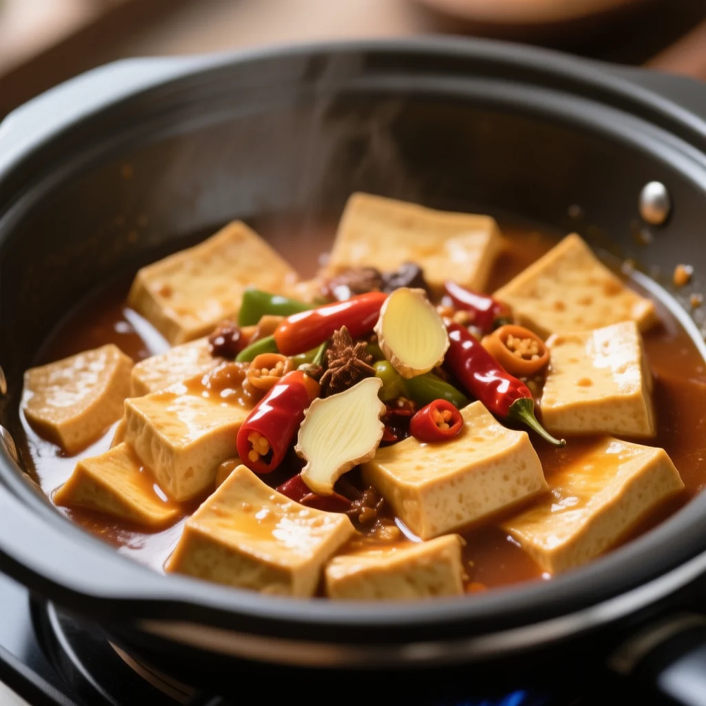 Tofu Braisé à l'Autocuiseur