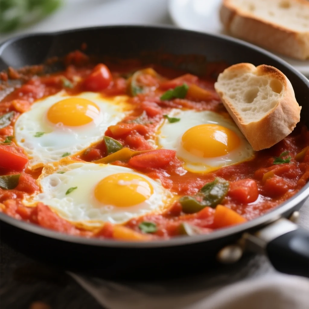 Shakshuka (Œufs nord-africains à la sauce tomate)