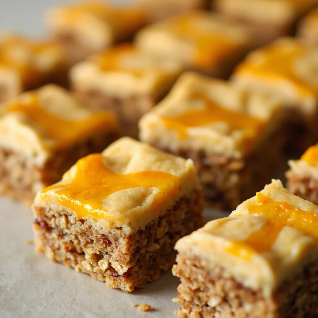 Barres de cookies à l'avoine et à l'orange