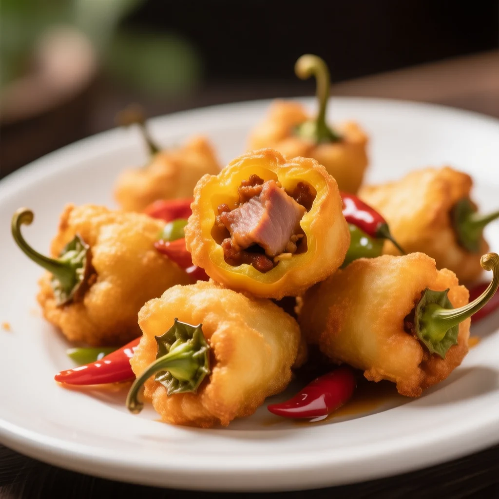 Piments Farcis et Frits