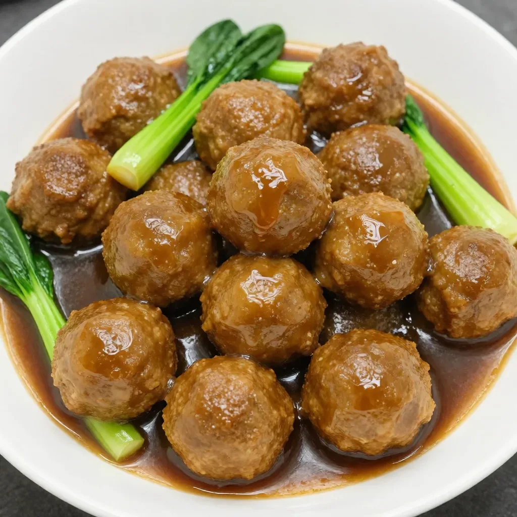 Boulettes de porc braisées
