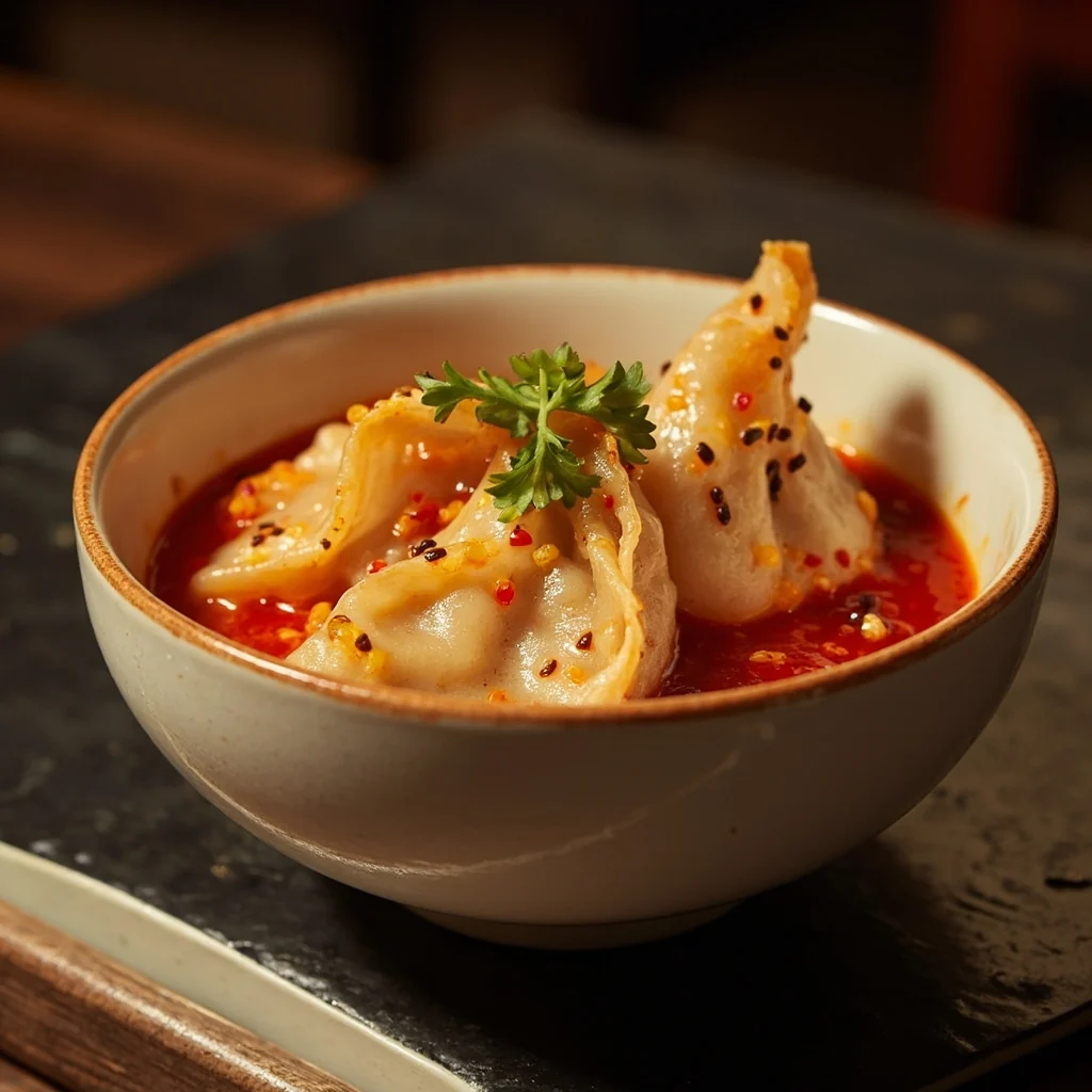 Boulettes de Porc Sichuan à l'Huile de Chili