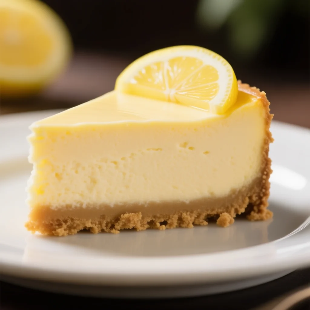 Cheesecake au citron classique style New York