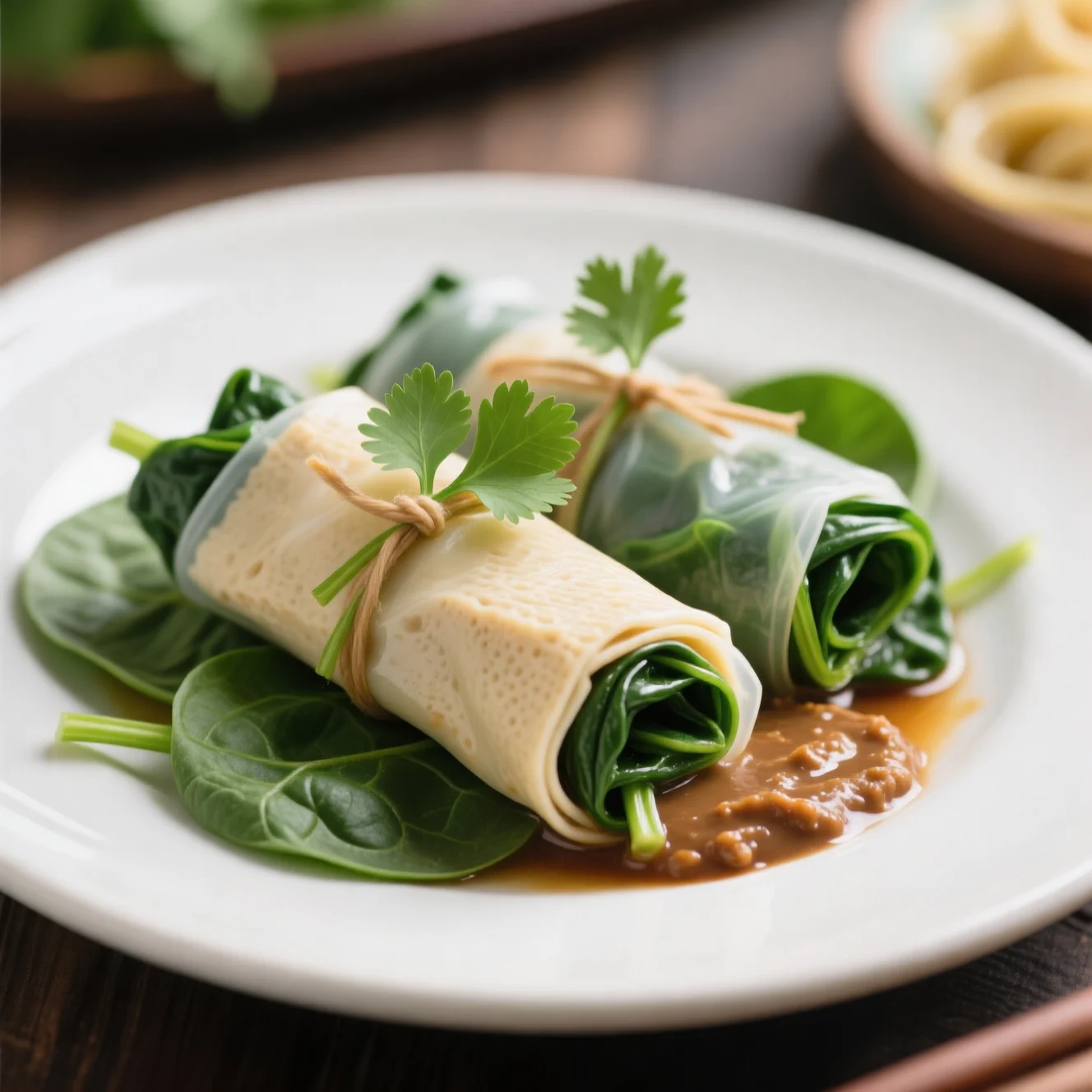 Rouleaux d'épinards