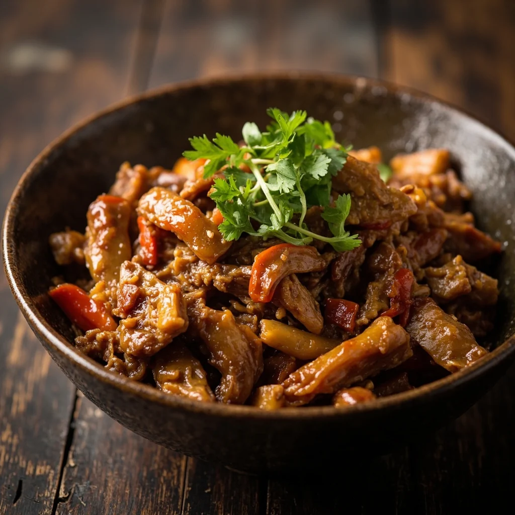 Viande au Micro-ondes Rapide avec Sauce Zestée Aromatique