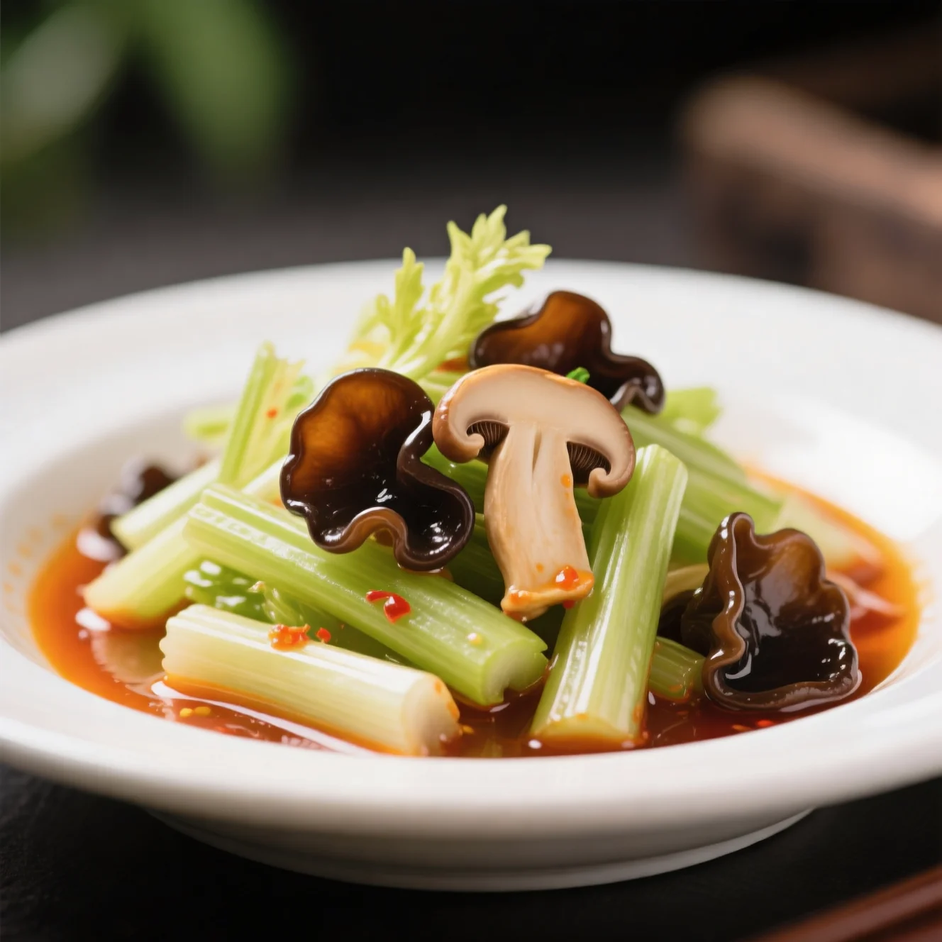 Céleri froid aux oreilles de bois