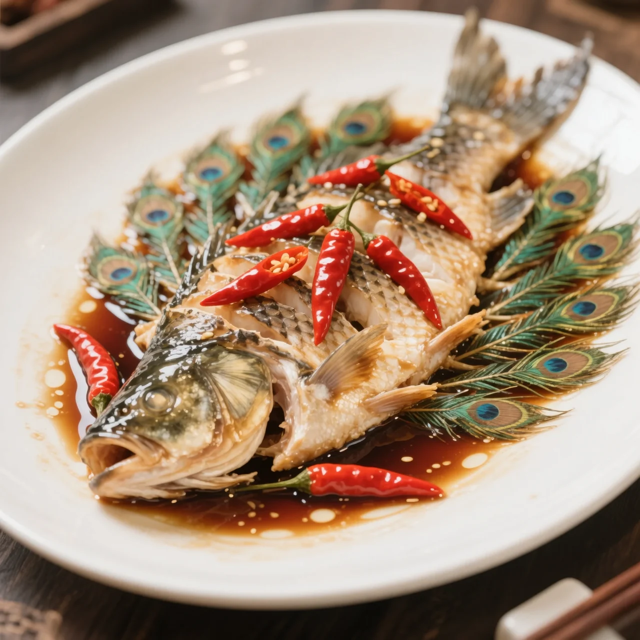 Poisson Queue de Paon