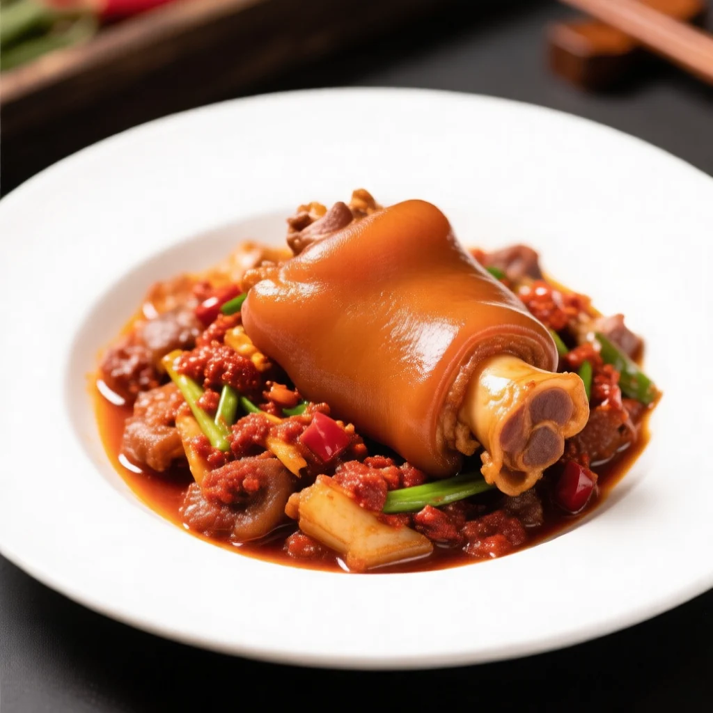 Jarret de porc cuit deux fois