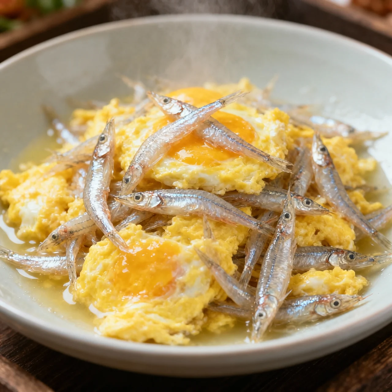 Œufs sautés aux bouillons blancs