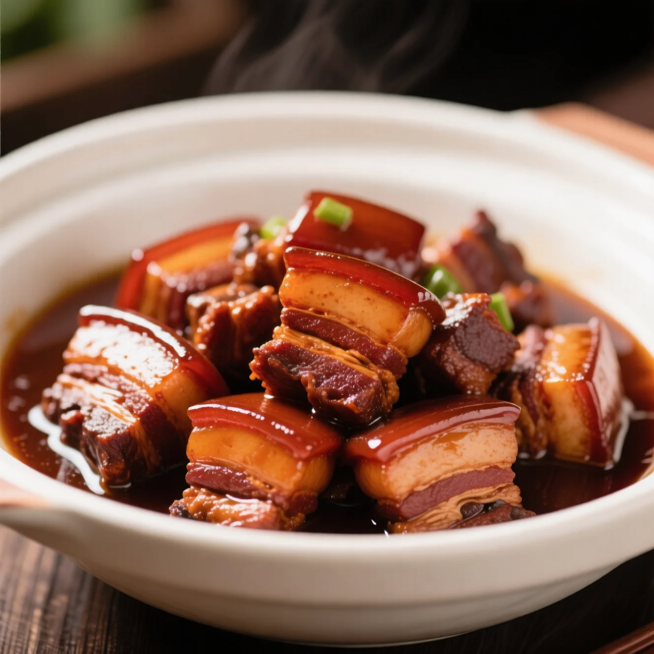 Poitrine de Porc Braisée Rouge