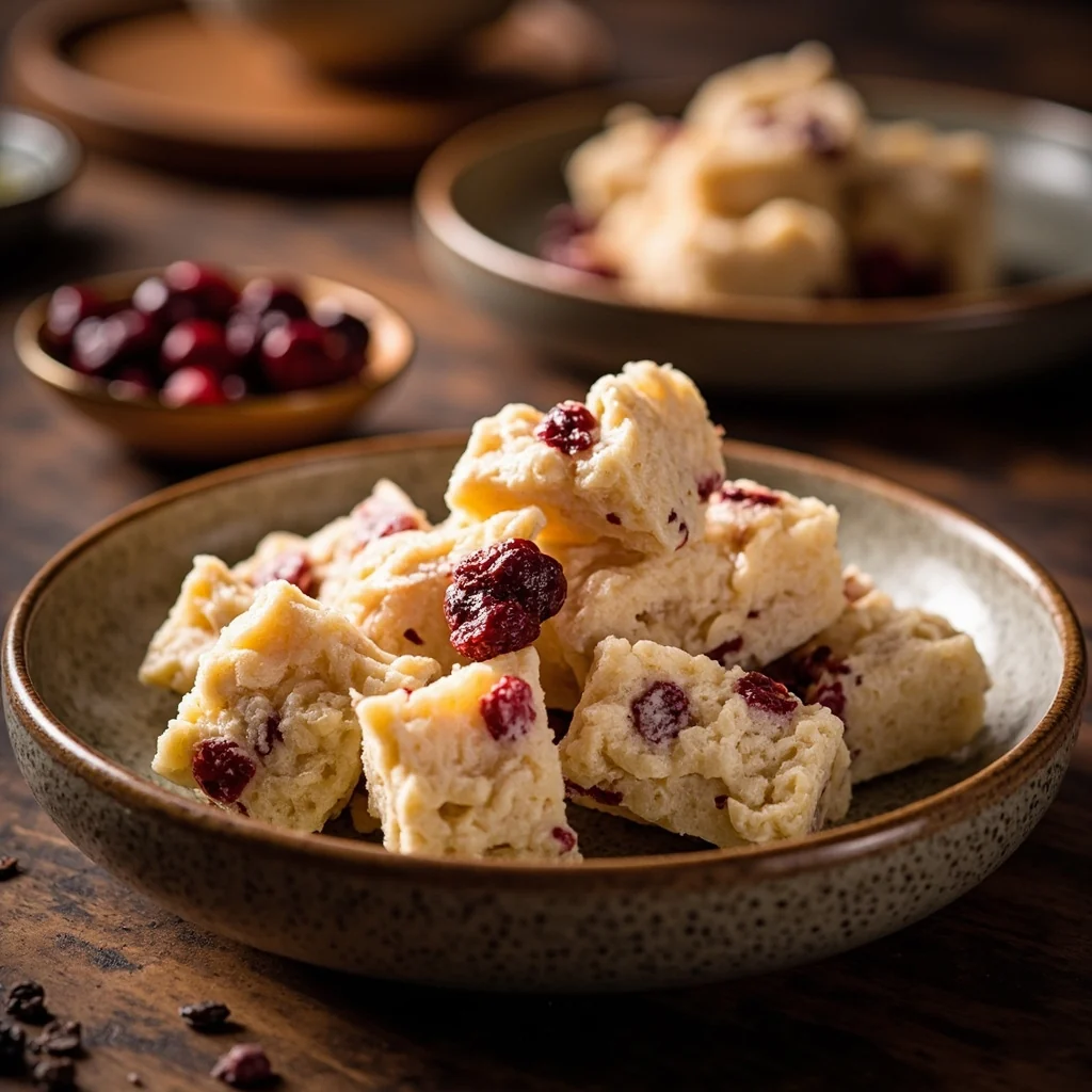 Nougat maison aux cranberries