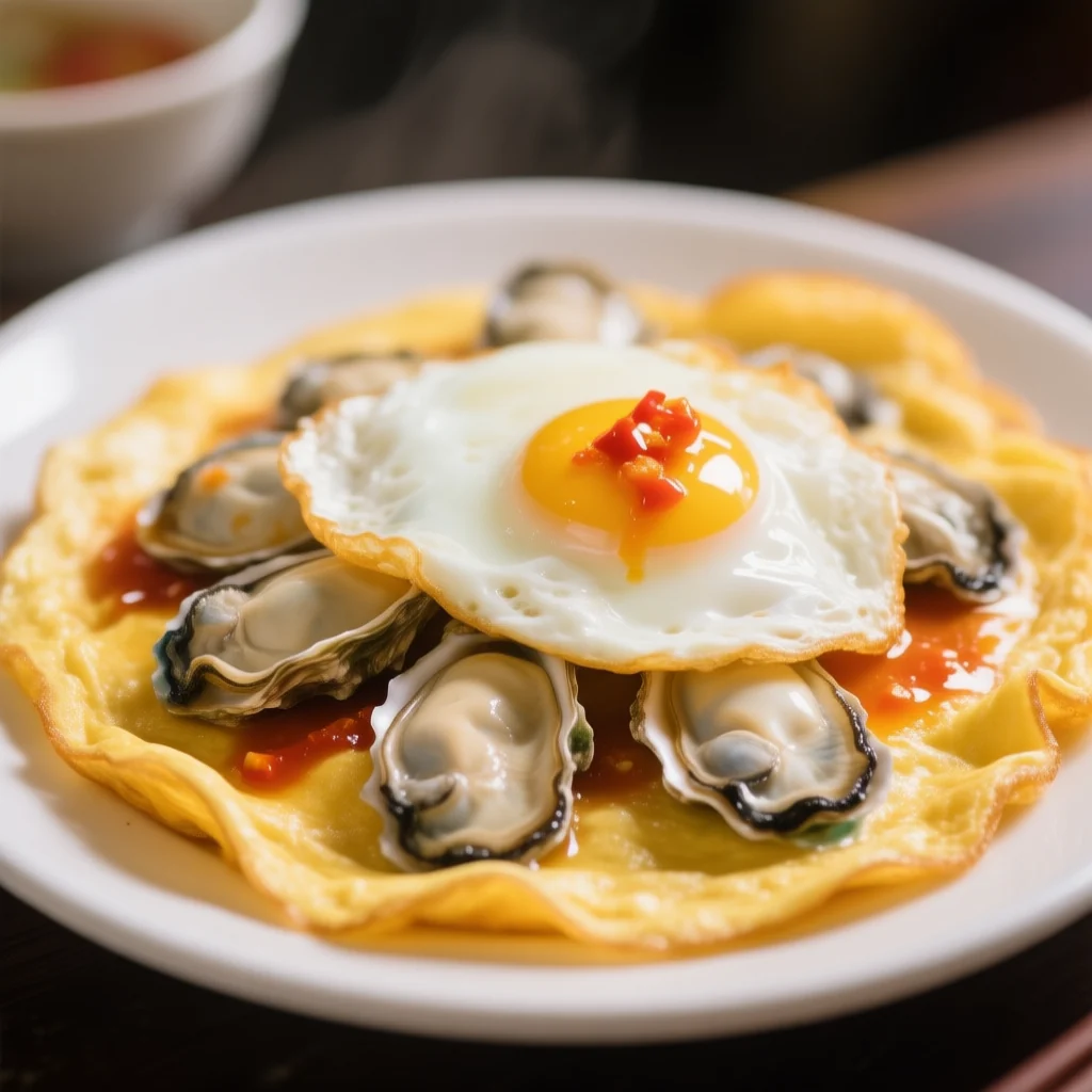 Omelette aux Huîtres Taïwanaise