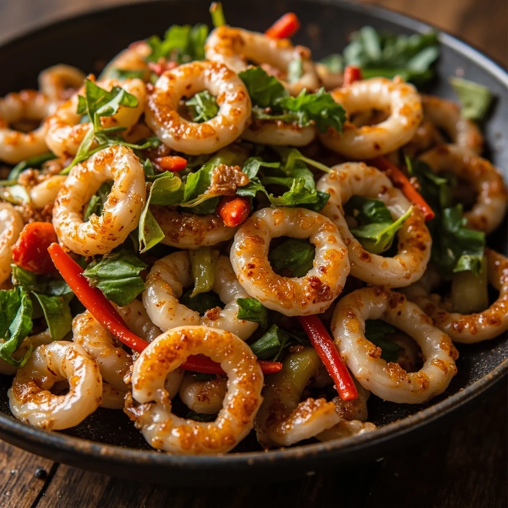 Sauté de Calamars au Cumin et Chili