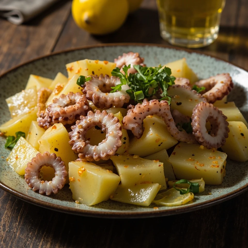 Salade de Pommes de Terre et Poulpe