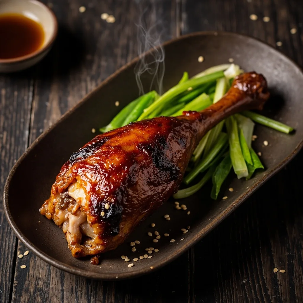 Canard fumé au thé et salé