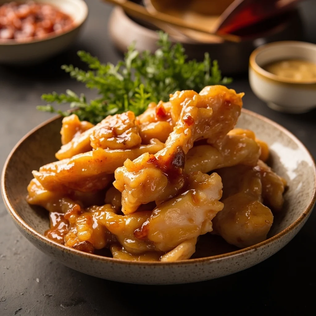 Pattes de poulet à l'ail et au vinaigre