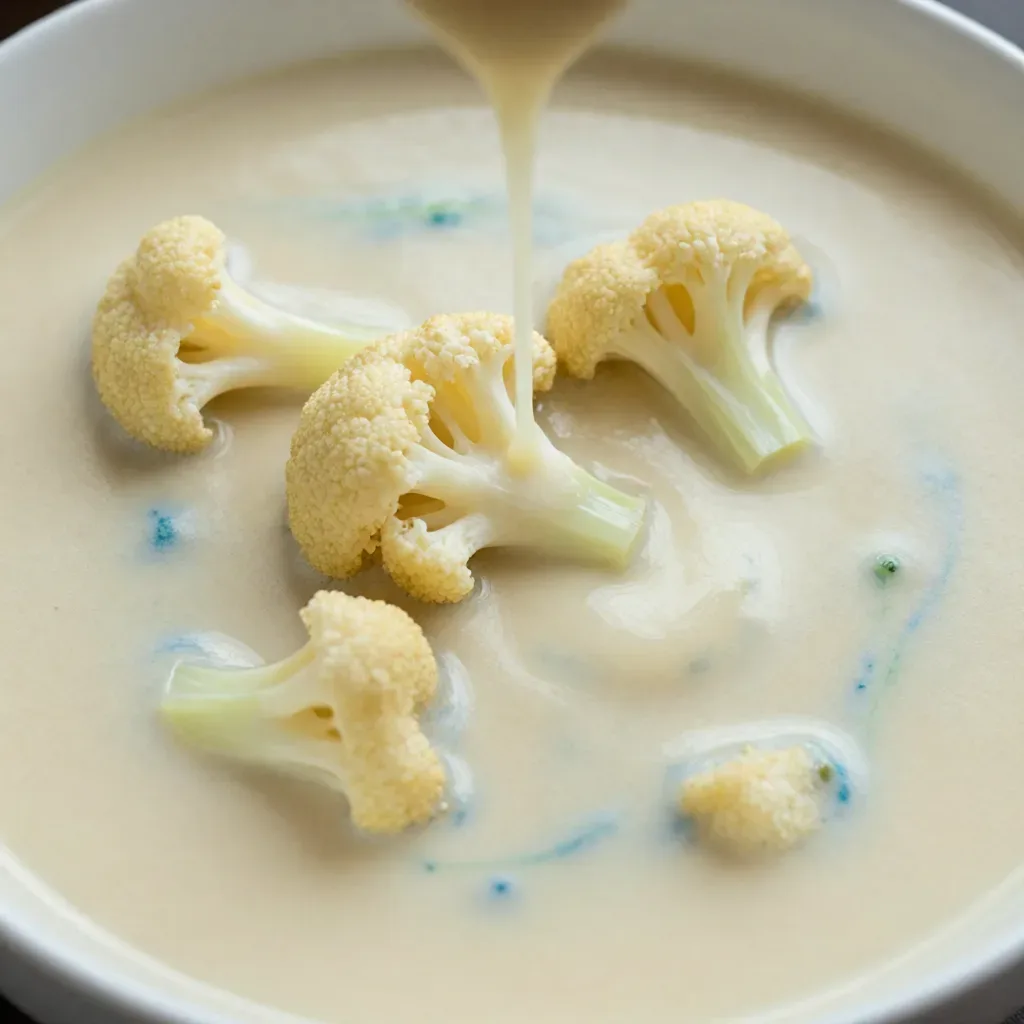 Soupe au bleu et au chou-fleur