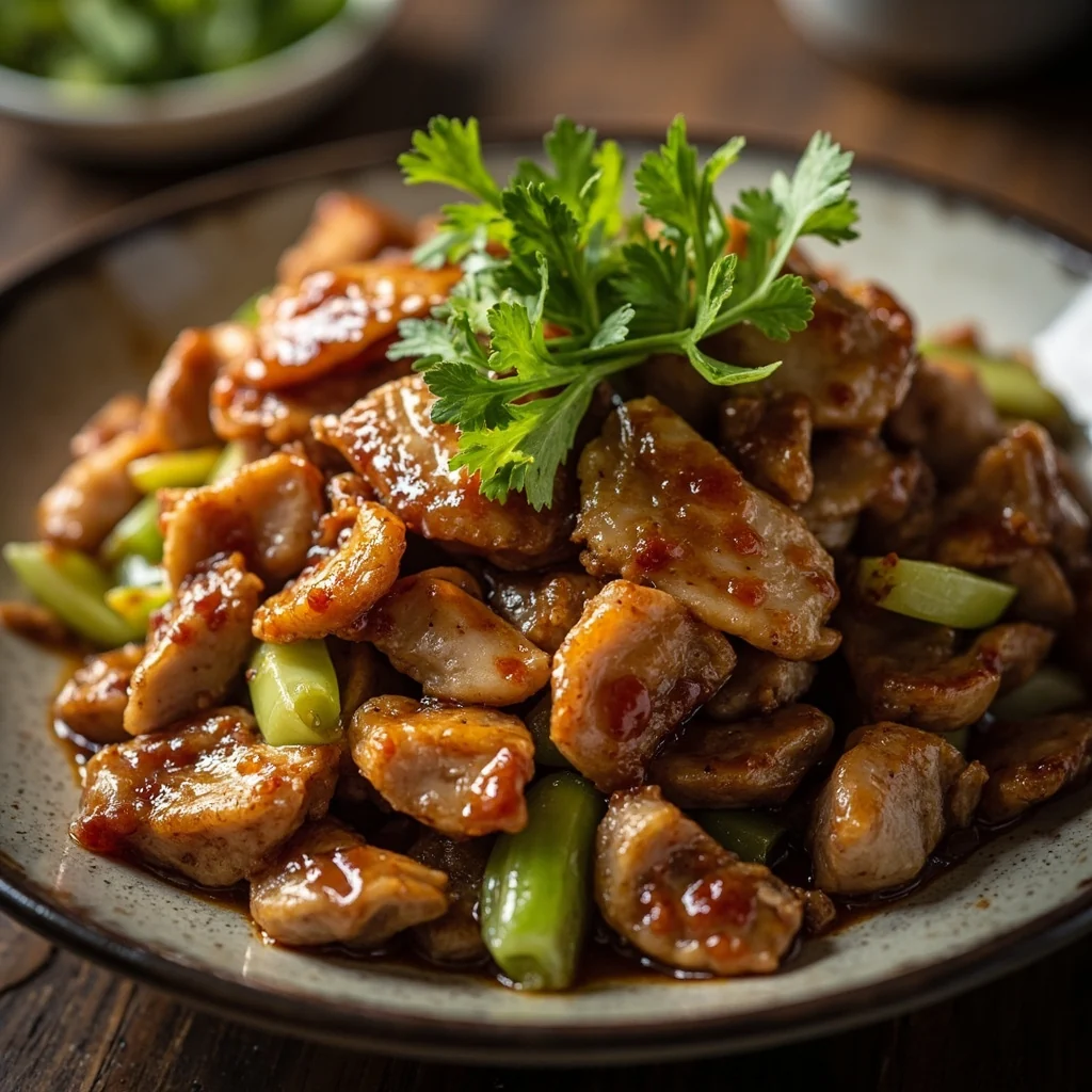 Sauté de porc au céleri