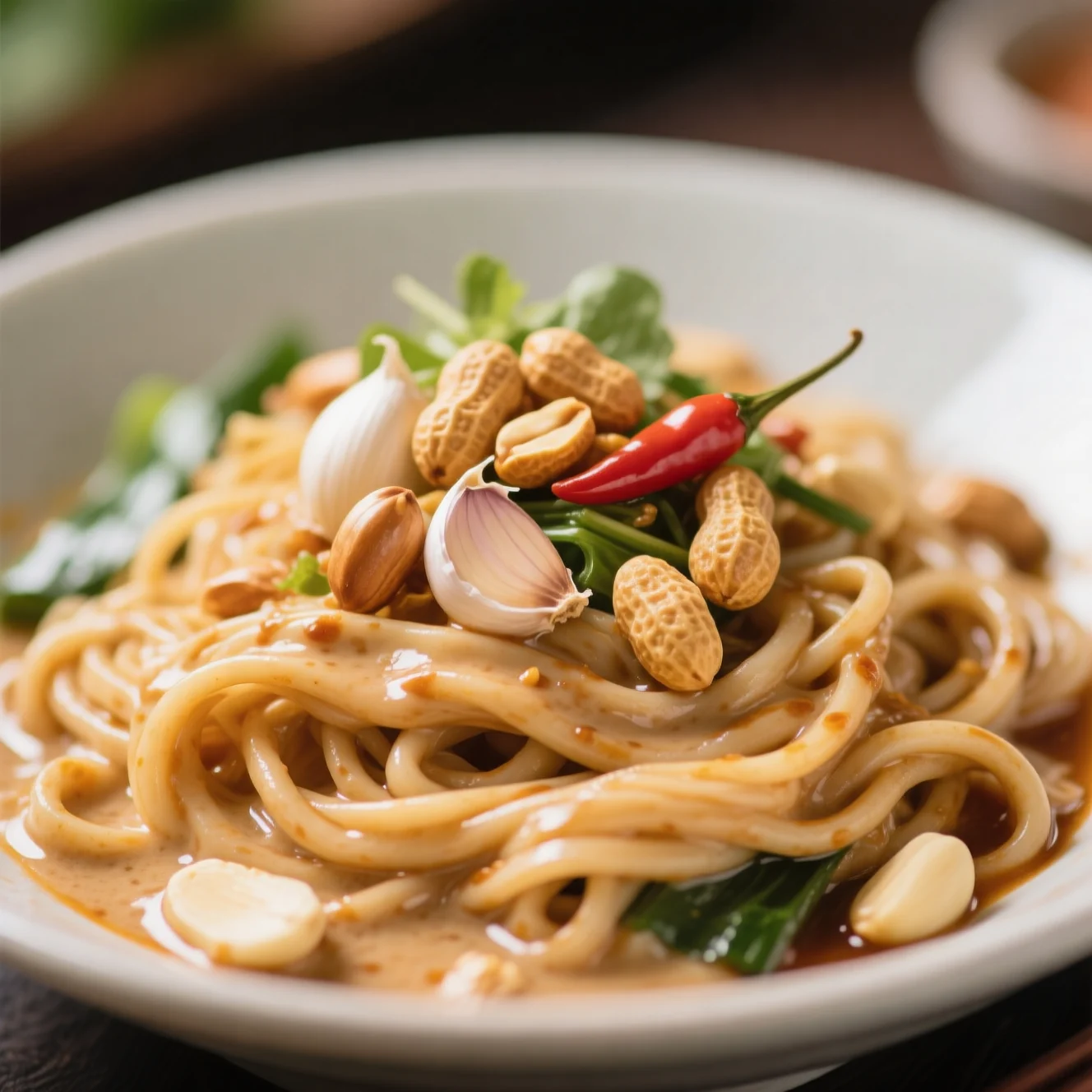 Noodles Froids au Beurre de Cacahuète Thai