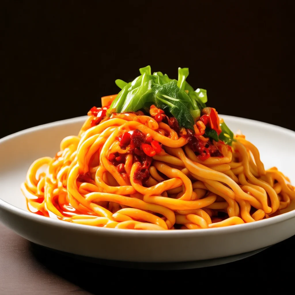 Nouilles faites à la main avec sauce