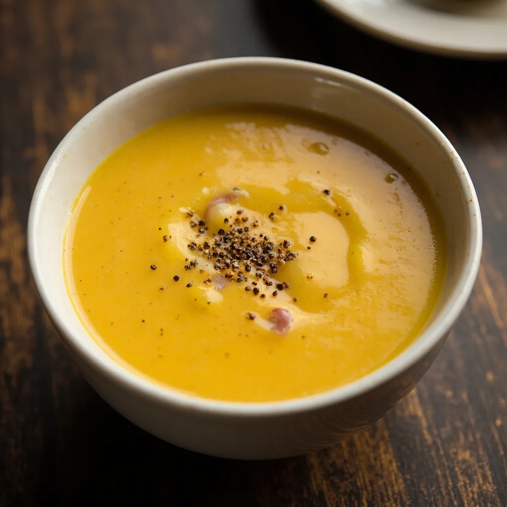 Sopa de maíz cremosa