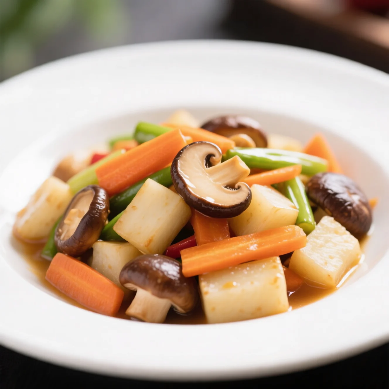 Sauté coloré d'igname chinoise