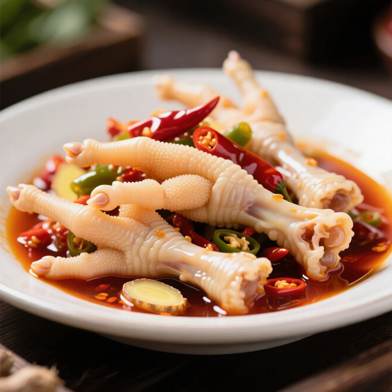 Pieds de poulet au vinaigre épicé