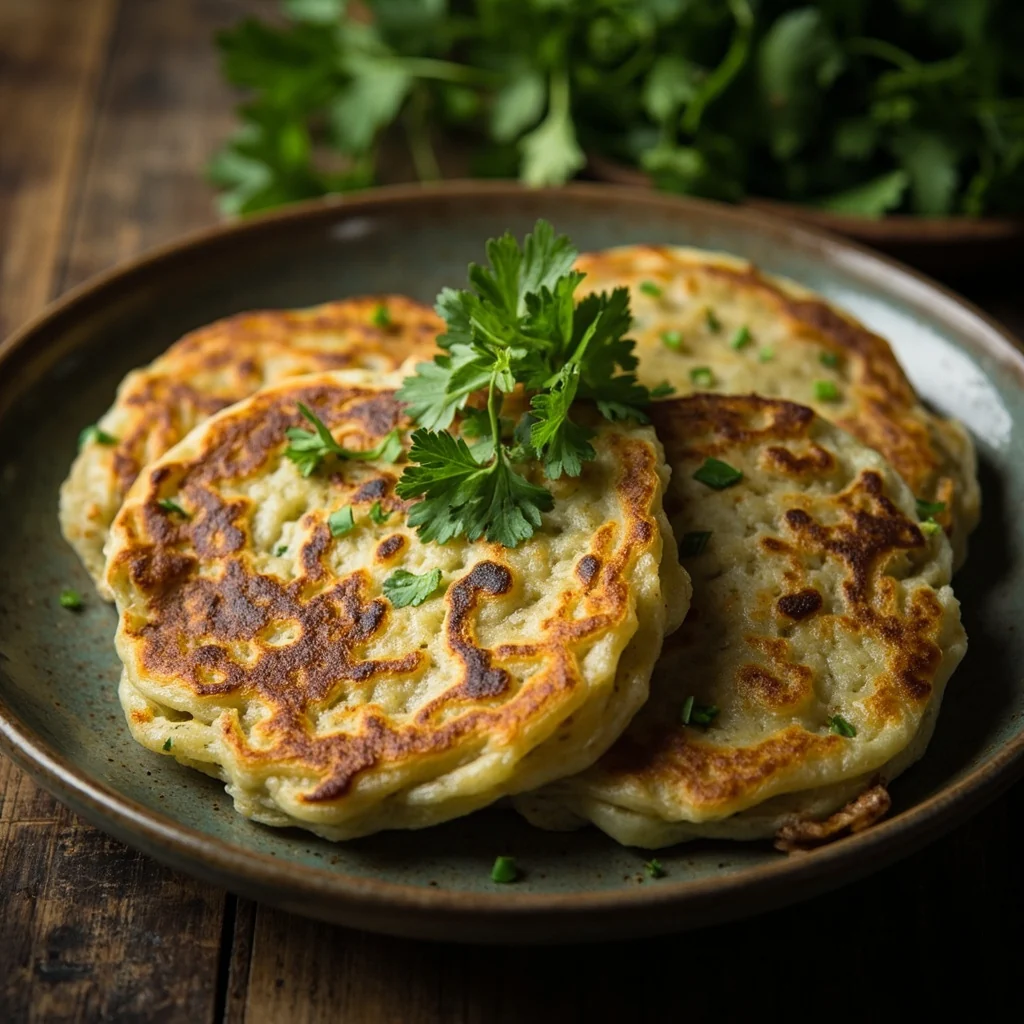 Crêpes à la coriandre