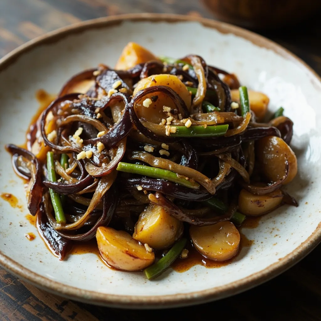 Eggplant, Potato and Green Bean Stew