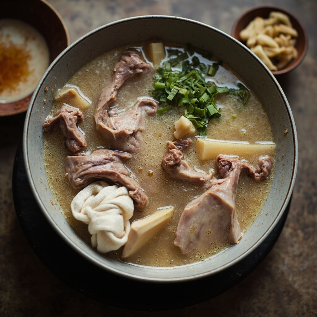 하남 휘면 양고기 육수