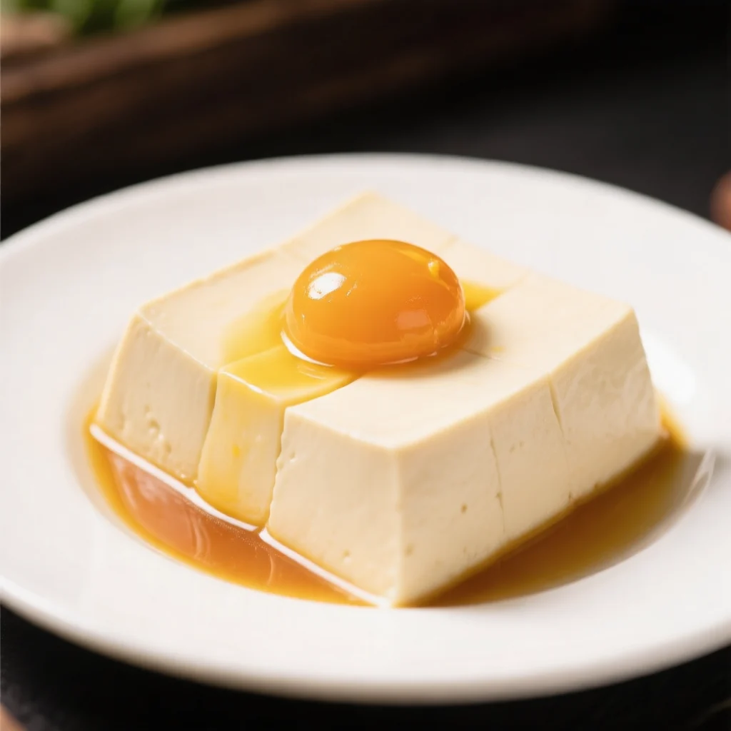 Tofu Vapeur aux Jaunes d'Oeuf de Canard