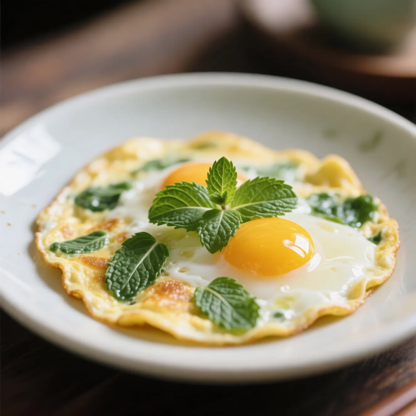 Omelette Infusée à la Menthe