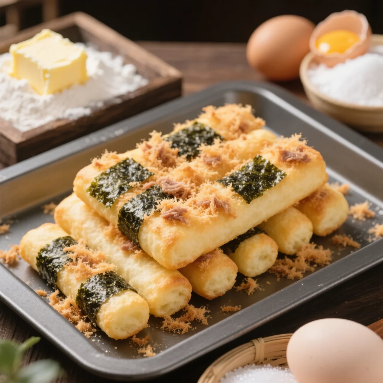 Lanières de porc au nori