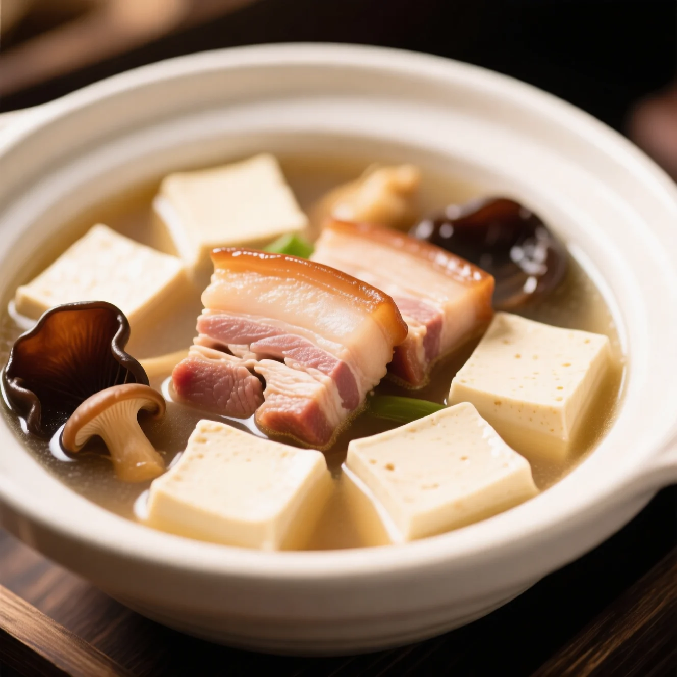 Soupe au porc et tofu