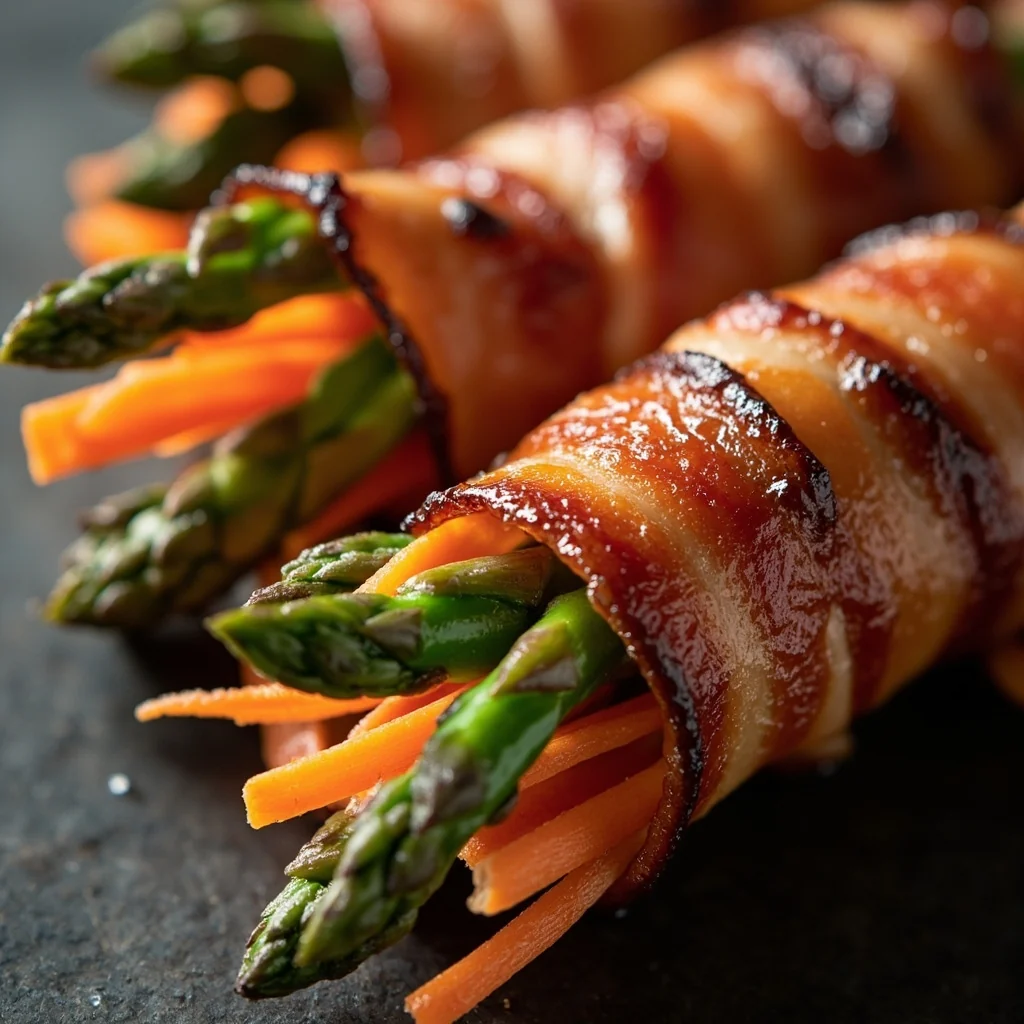 Asperges enveloppées de bacon
