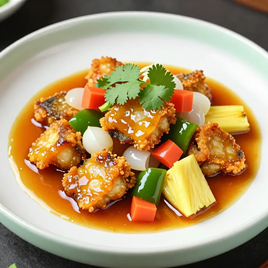 Sweet and Sour Fresh Fish Chunks