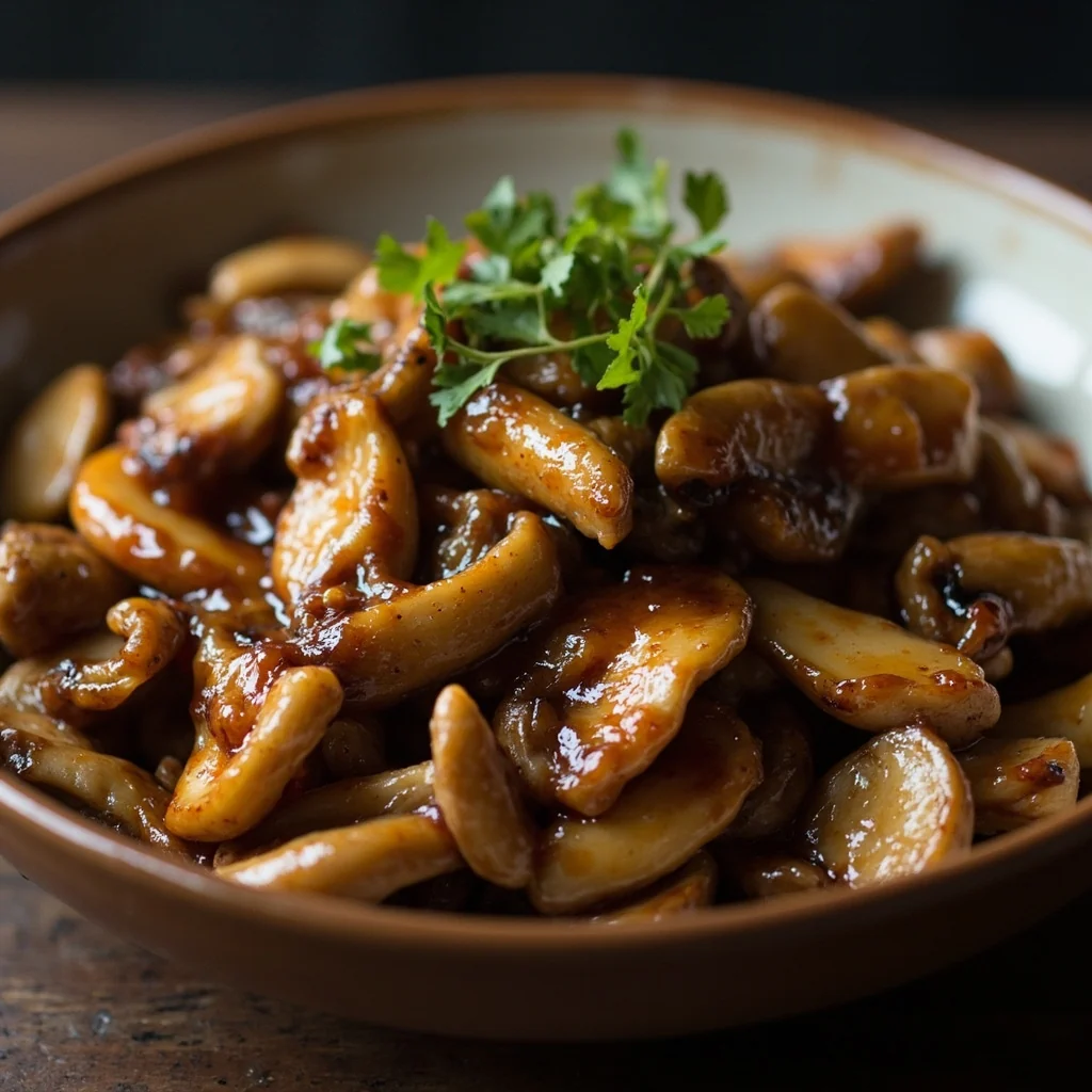 Champignons à la sauce huître