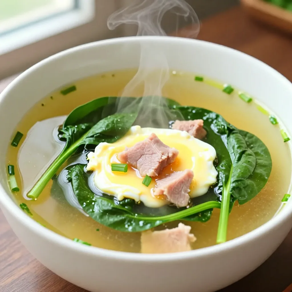 Spinach and Pork Soup