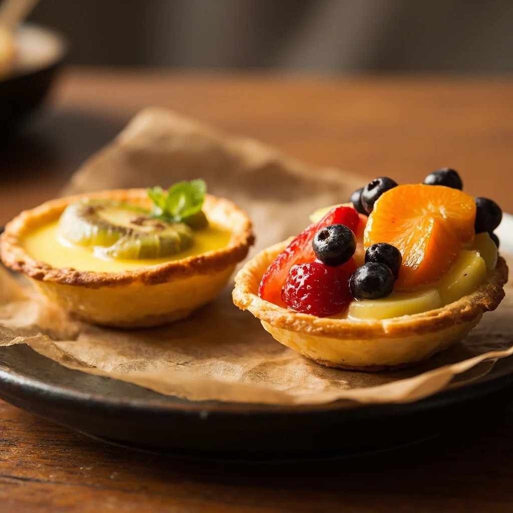 Tartelettes à la Crème d'Œuf Onctueuse : Versions Classique et aux Fruits Frais