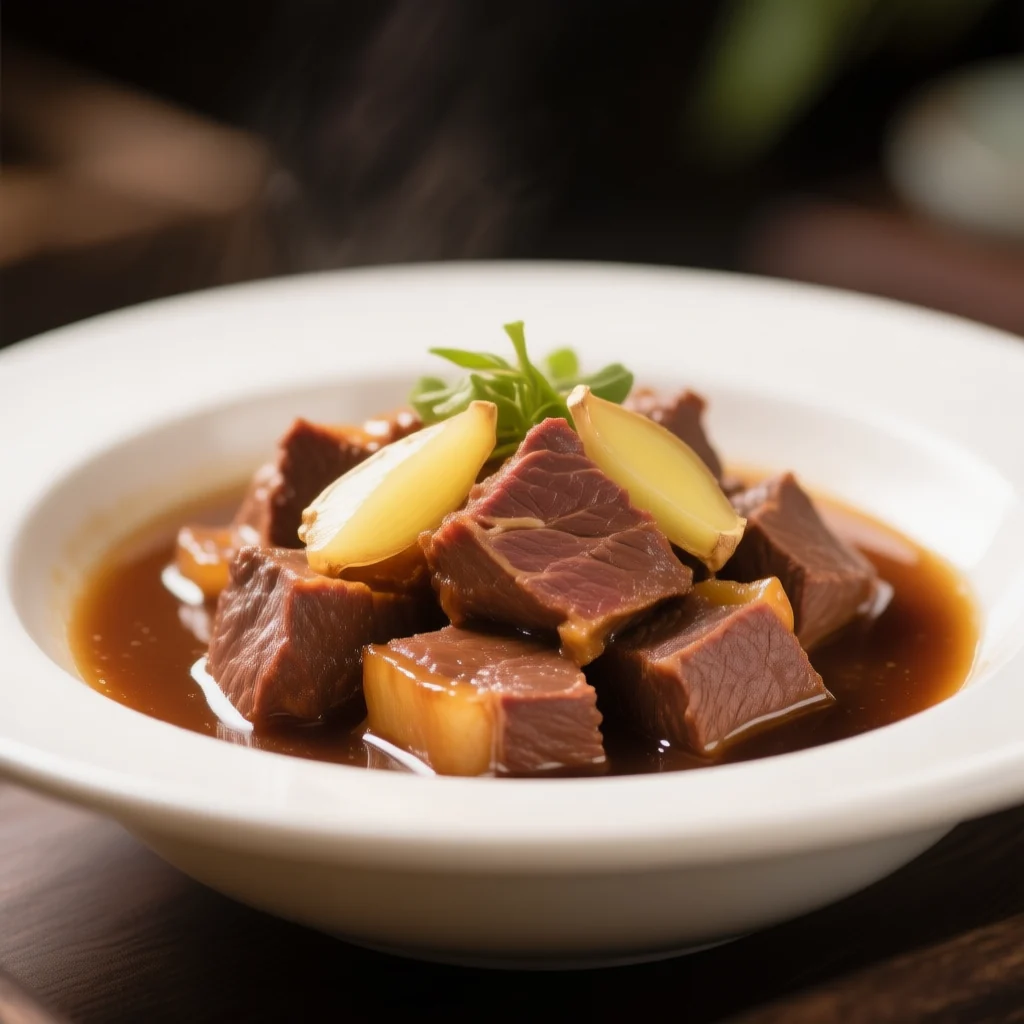 Bœuf Braisé au Gingembre Sans Huile