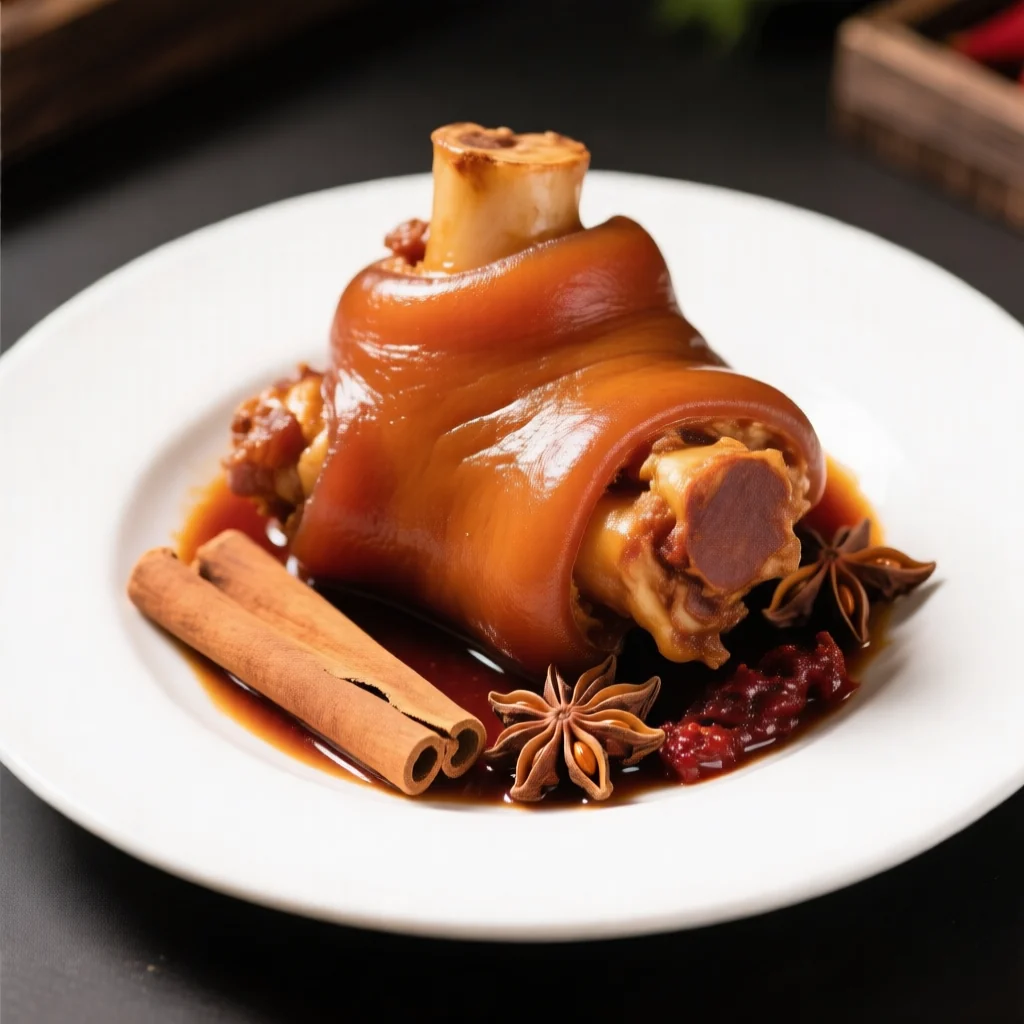 Jarret de porc braisé