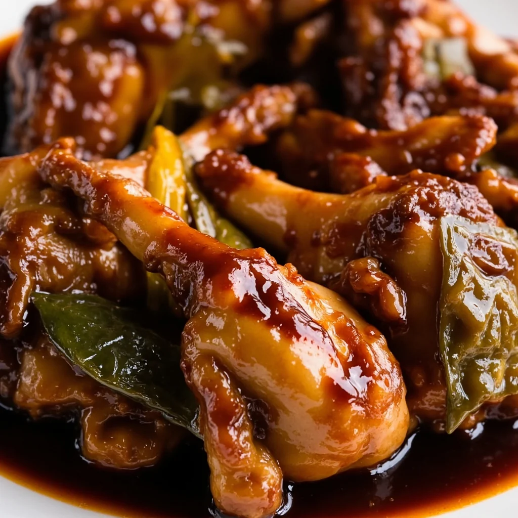 Coudes de poulet braisés à la sauce soja