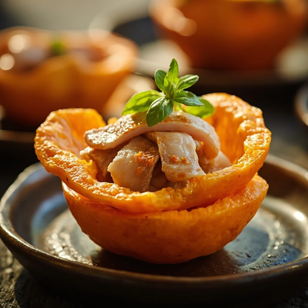 Orange farcie au poisson