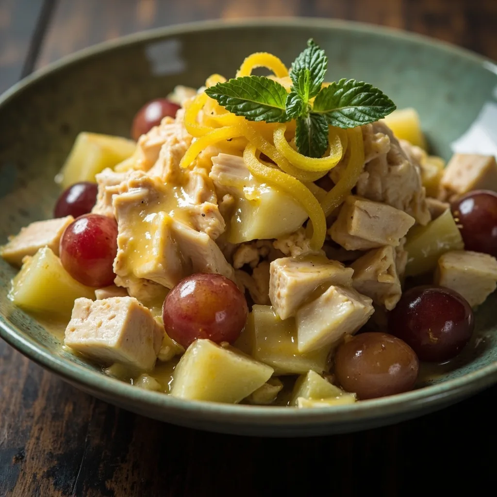 Lemony Chicken Fruit Salad