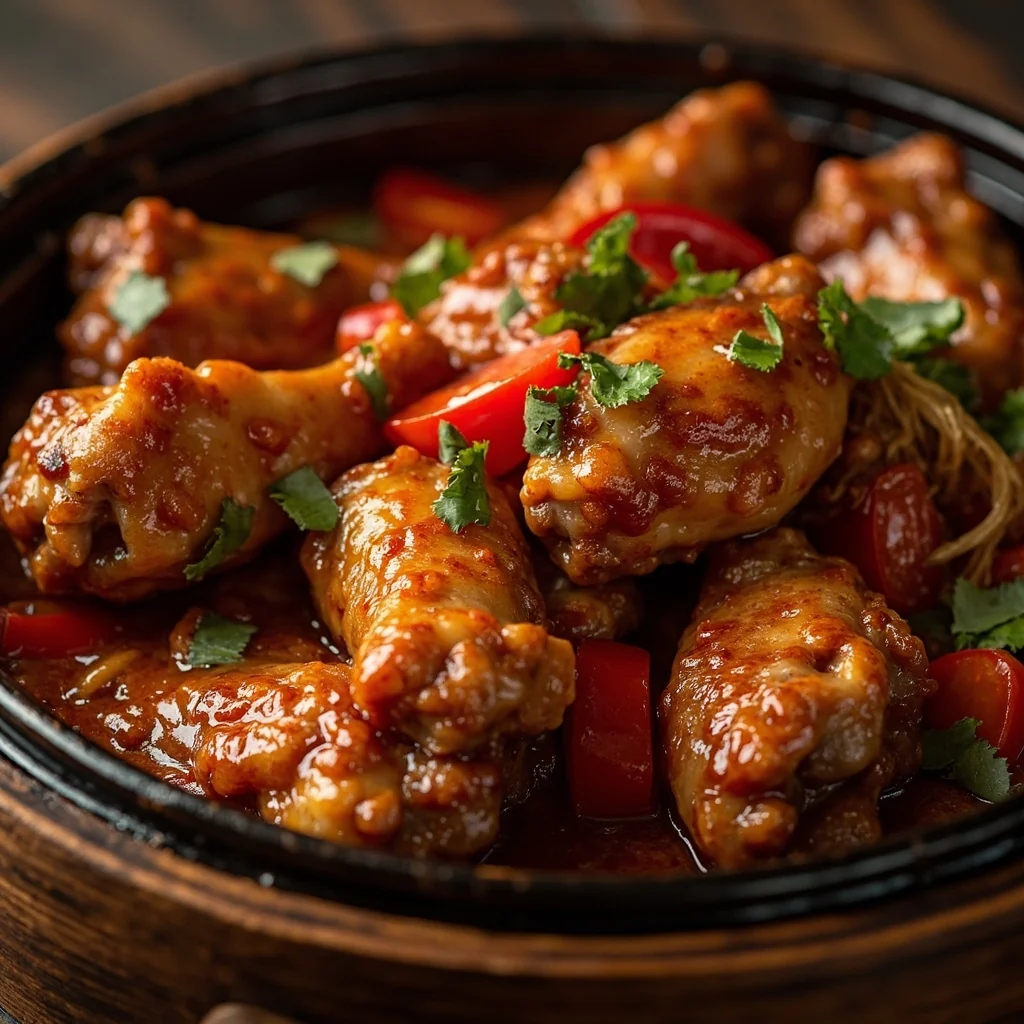 Steamed Chicken Wings with Tomato