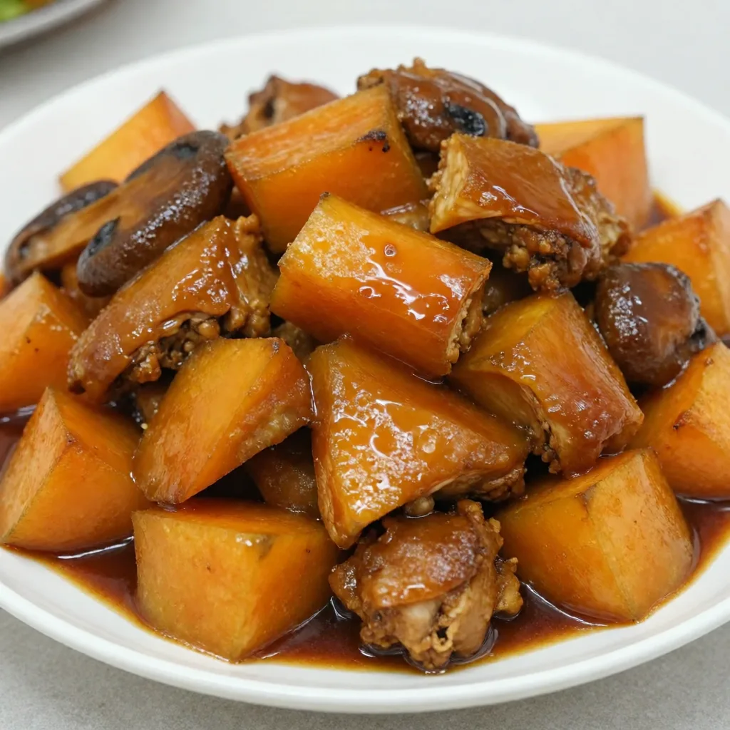 Poulet Braisé aux Patates Douces